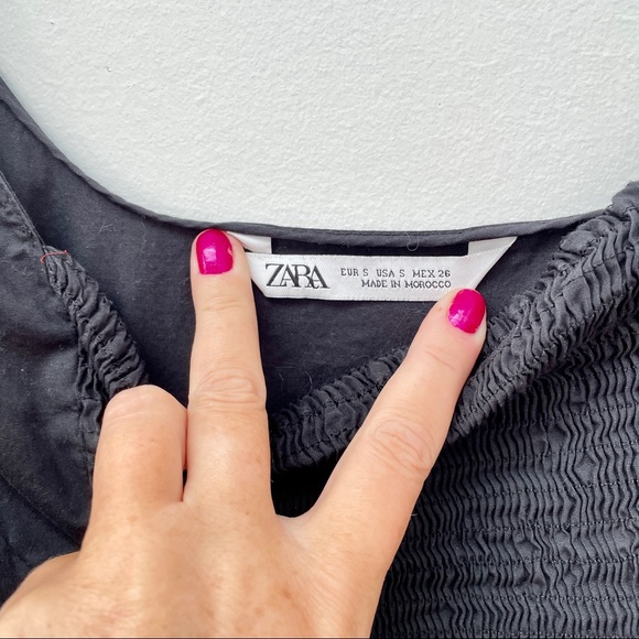 NWOT Black ZARA mini dress, Small. - Picture 3 of 3